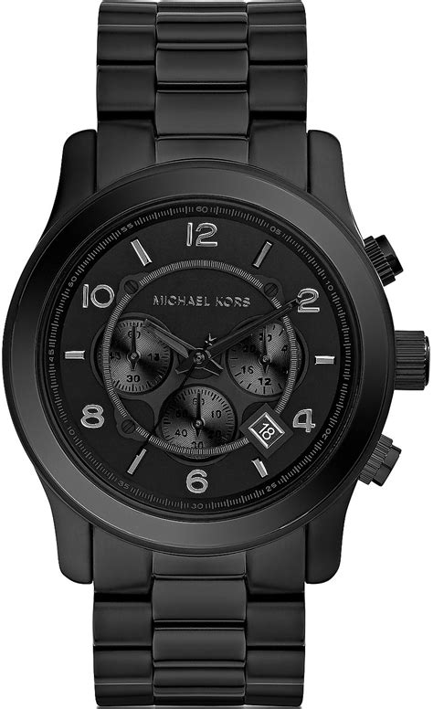 michael kors black sports watch|Michael Kors watches all black.